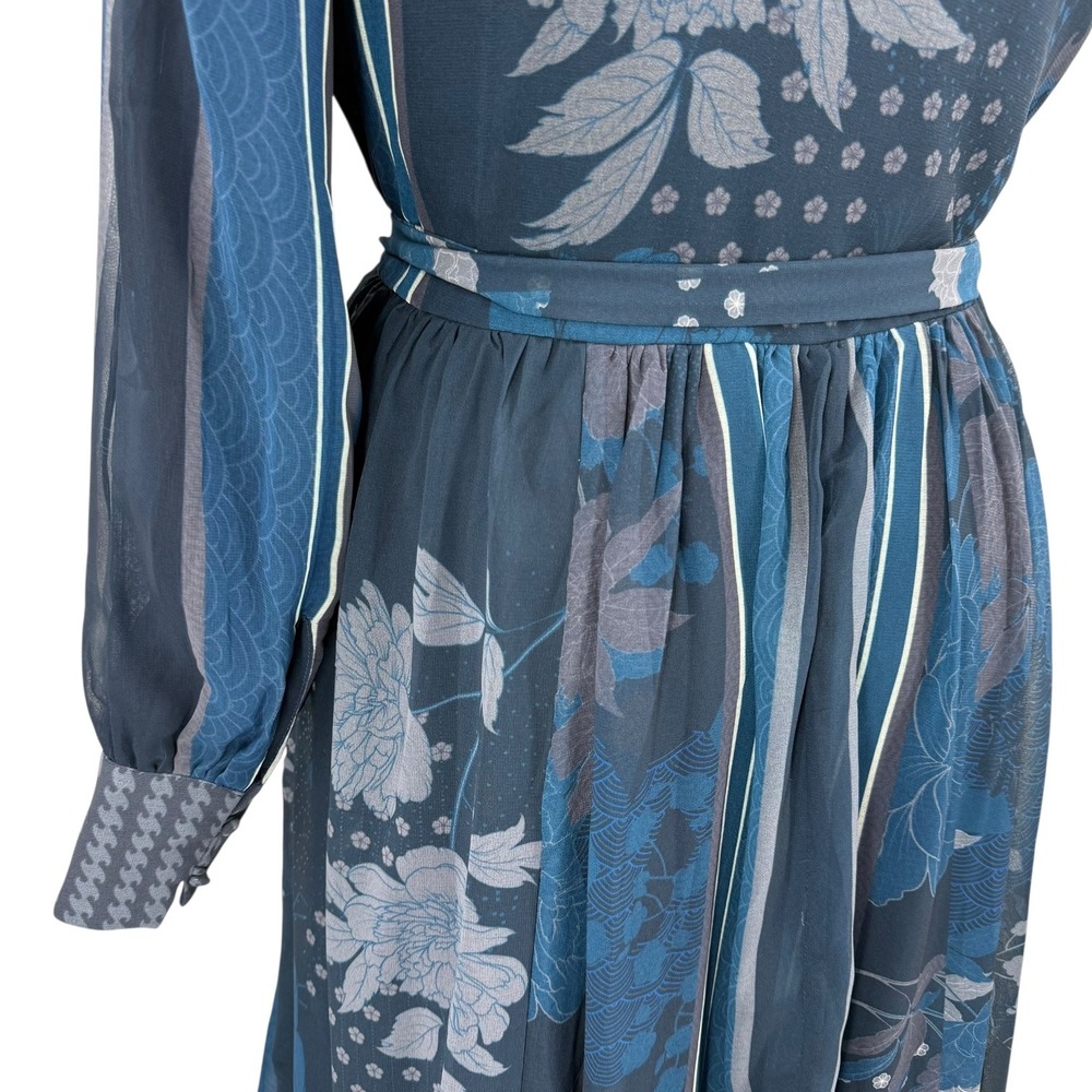 Nikita Mhaisalkar Anthropologie Women's 1X One-Shoulder Floral Print Maxi Dress - Picture 10 of 16
